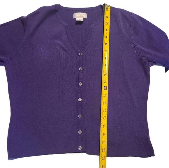 Worthington Essentials Purple Sweater Size L - Picture 5 of 6
